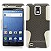 Grey White 2 in 1 Hybrid Rubber Plastic Skin Case Cover for Samsung Infuse 4g /At&t