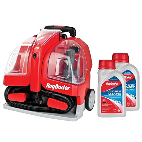 Rug Doctor 1.9L Portable Spot Red Carpet Cleaner with 2 x 250ml Spot