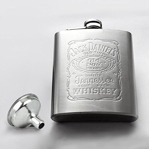 Stainless Steel Hip Liquor Whiskey Alcohol Pocket Flask with Portable Funnel