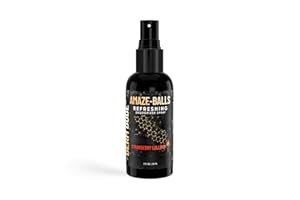 Derm Dude Amaze Ball Deodorant Spray for Men | Anti-Chafing Groin & Sack Spray with DeoPlex & Aloe Vera | Odor & Sweat Control for Private Parts | Strawberry Lollipop Scent, Talc-Free, 2oz