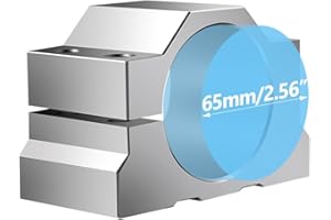 333'S 65mm Spindle Clamp Motor Bracket - Aluminium Bracket Clamp with 4pcs Screw, Motor Mounting Holder for CNC Router Machine,CNC Machine,CNC Router