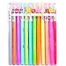 JX Win-751c Candy Colored Gel Ink Pen ,Diamonds Tip Fine Point Rollerball Pen,Pack of 12 Assorted Vibrant Colors