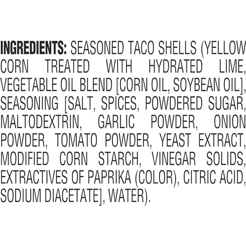TACO BELL MILD SEASONED FLAVOR CRUNCHY TACO SHELLS, 12 CT, 4.8 OZ BOX