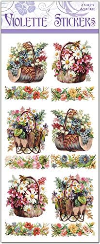 Country Flower Basket Labels - Bertie