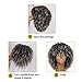 Afro Curly Hair Black Gray Wigs with Bangs Mixed Color Shoulder Length Hair Short Synthetic Kinky Curly Wigs for Black Women Shoulder Length Heat Resistant Fiber Wig