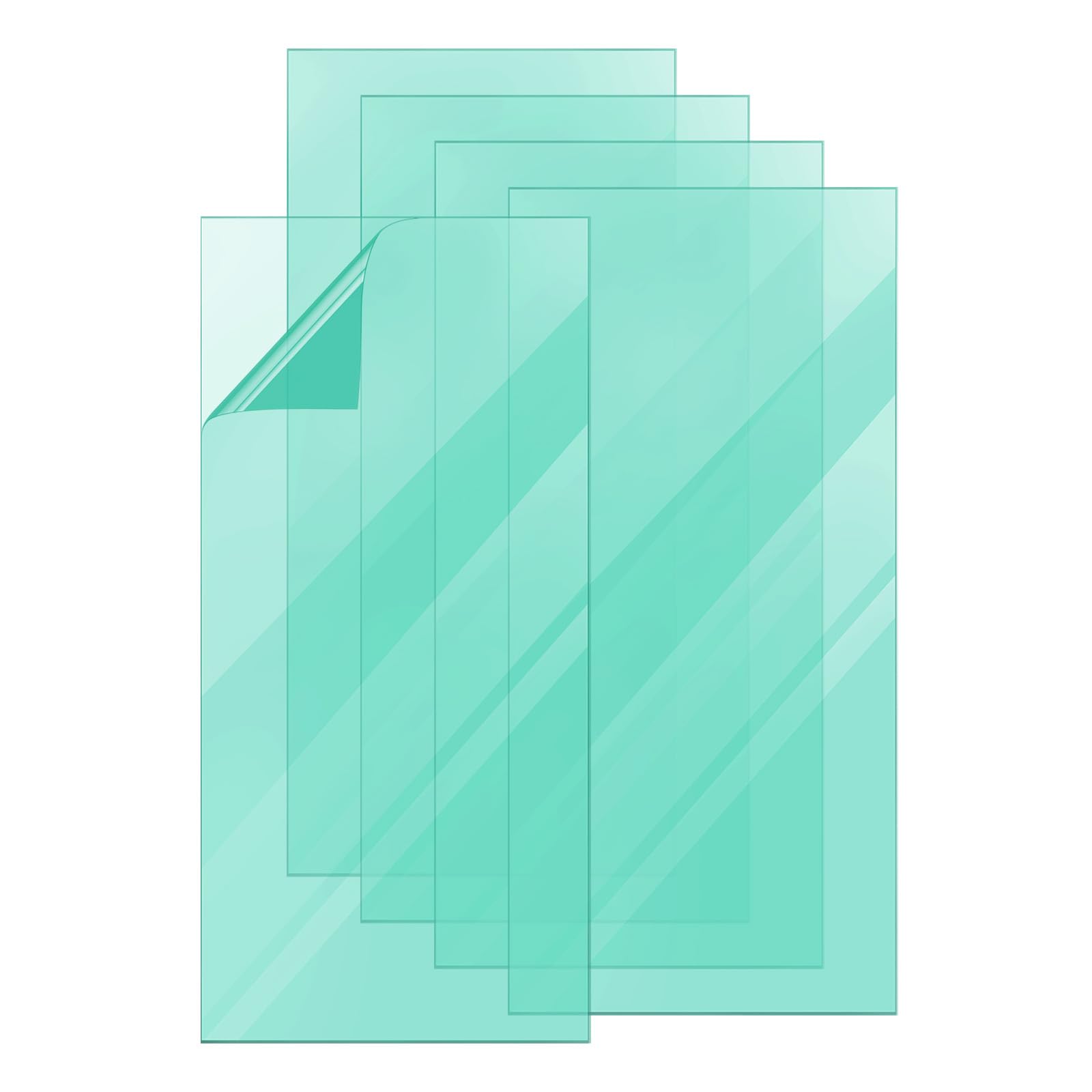 PATIKIL Welding Protection Lens 2x4.25 Inch, 100 Pack Transparent Welding Helmet Hood Protective Replacement Cover Right Angle, Clear