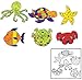 24 Paint Your Own Under the Sea Sun Catchers Kids Craft - octopus, star crab, turtle, blowfish and tropical fish