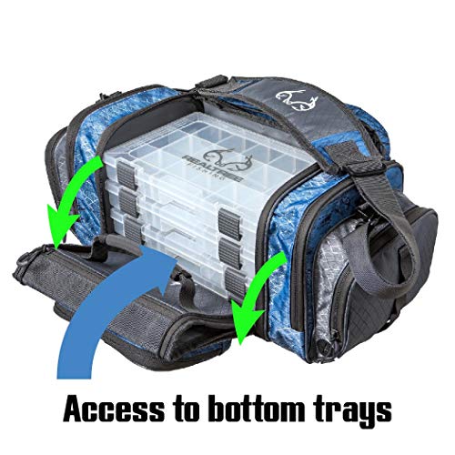 INSIGHTS i4 Tackle Bag 3600 Series Realtree Fishing Deep Blue with (3) i3600 Bait Trays - Thumbnail 2