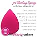 Beauty Junkees Foundation Makeup Sponge Blender - Soft Pink Egg Blending Sponges, Make Up Applicator for Liquid Cream Powder Concealer Contour, Cosmetic Blenders, Stippling Wet Dry, Premium Latex Free
