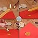 Tree Wax Seal Stamp with 2 Sealing Wax, Golden and Wine Red Wax