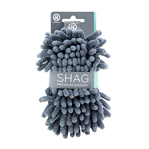 U Brands Microfiber Shag Dry Erase Board Eraser, Washable, 1 Pack (582U04-16), Regular Size