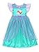 The Little Mermaid Ariel Girls Fantasy Gown Nightgown Pajamas (4T, Teal)
