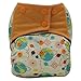AIO Reusable Washable Cloth Diaper Nappy Charcoal Bamboo Insert Overnight (A-12)