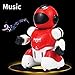 Elemusi Remote Control Wireless Mini Robot Interactive Programmable Robot Toys with Sliding,Song,Music,Tongue Twister,Math,Great Birthday Gift for Kids. (Red)thumb 4