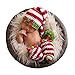 Zeroest Baby Photography Props Photo Shoot Outfits Newborn Costume Infant Christmas Clothes Hat Leggings (Green)