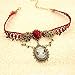 TOPUNDER Cameo Red Rose Lace Fashion Necklace Jewelry Women Gift Xmas Pendant by