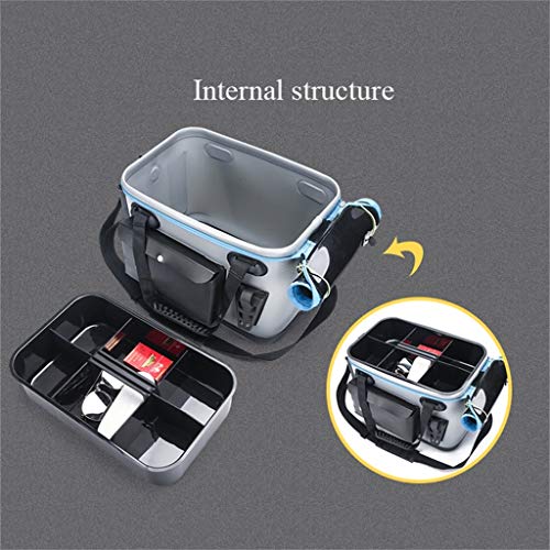 BYDBNR Angelkasten, Aufbewahrungstasche for Angelzubehör Angeln Eimer Aufbewahrungsbox for Angelausrüstung – Bild 3