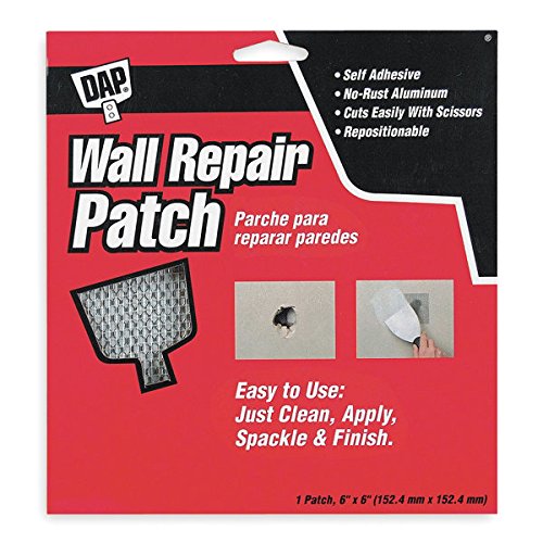 Wall Repair Patch, SelfAdhesive, 6 x 6 In