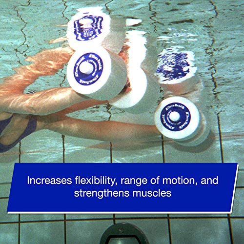 THERABAND Water Weights, Aquatic Dumbbells for Pool Fitness, 2 Foam