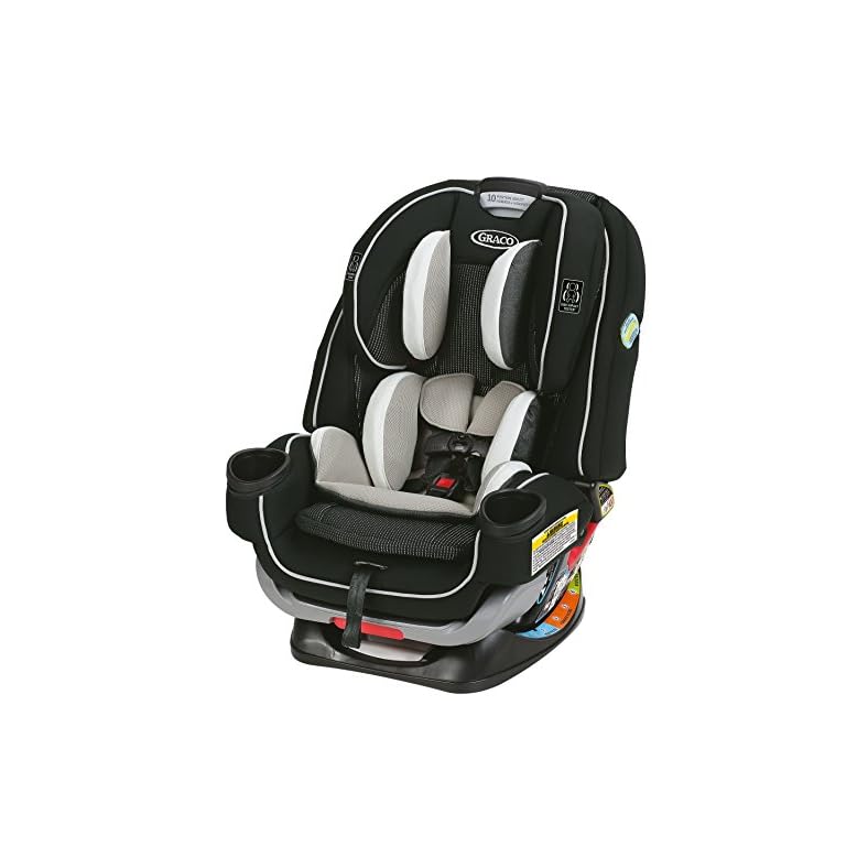 Graco 4Ever Extend2Fit 4 in 1 Car Seat | Ride Rear Facing Longer with Extend2Fit, Clove, 1 Count (Pack of 1)