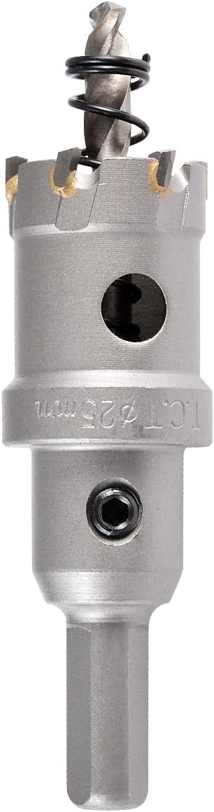KATUR TCT Carbide Hole Saw Drill Bit 25mm, Tungsten Carbide Tipped Hole Cutter