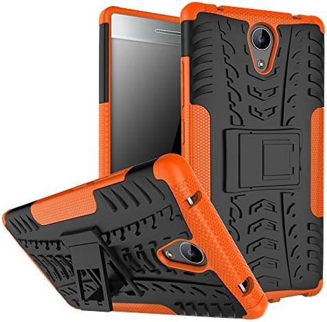 for VIBE P2 Case, Hard PC+Soft TPU Shockproof Tough Dual Layer Cover Shell for 5.5" Lenovo P2C72/P2A42, Orange