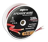 High Performance 16 Gauge Speaker Wire, Oxygen Free Pure Copper - UL Listed Class 2 (100 Feet Spool)