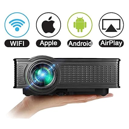Amazon.com: Projector WiFi 1080P for iPhone Android ...