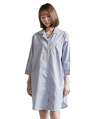 Amazon ネグリジェ レディース 半袖 シャツ ワンピース ルームウェア Amazon ネグリジェ レディース 半袖 シャツ ワンピース ルームウェア
