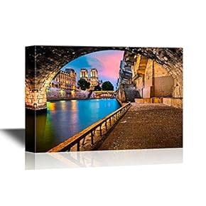 Bridge The Notre Dame Cathedral and Riverside of...