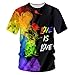pinata Gay Pride Mens T Shirts 3D Printed Short Sleeve Polyester Top Tees for Men Unisex