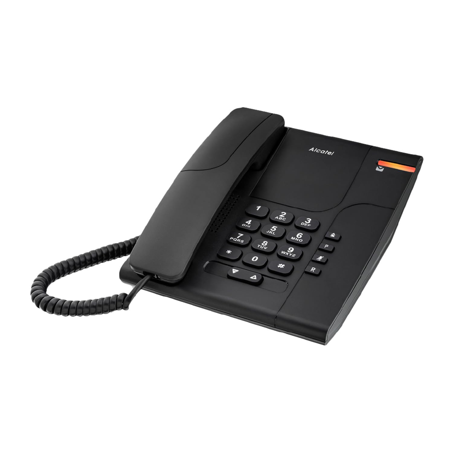 ALCATEL Temporis 180 PRO - Corded Professional Two Piece Phone - Mute Key- Illuminated Indicator - Adjustable Volume - Callback Key - Desktop/Wall Mount - Black
