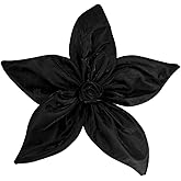 Dainty Silk Fabric Flower Brooch Pin for Women Girls Fashion Handmade Extra-Large Flowers Brooches Lapel Pins Corsage Boutonniere Elegant Wedding Holiday Festival Dress Accessories Jewelry