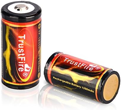 2PCS original Trustfire Battery 18350 3.7V 1200mAh Lithium li-ion Rechargeable Battery for Flashlight Torch RC TOY
