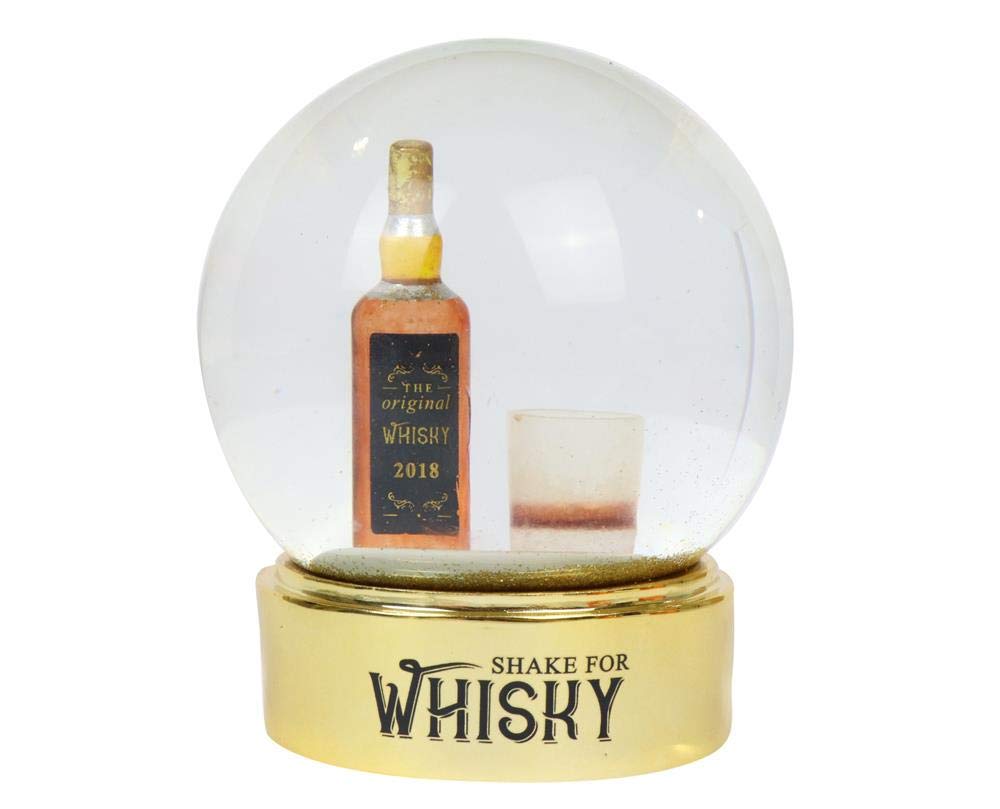 Talking Tables Whisky Snow Globe, For Him, 12cm