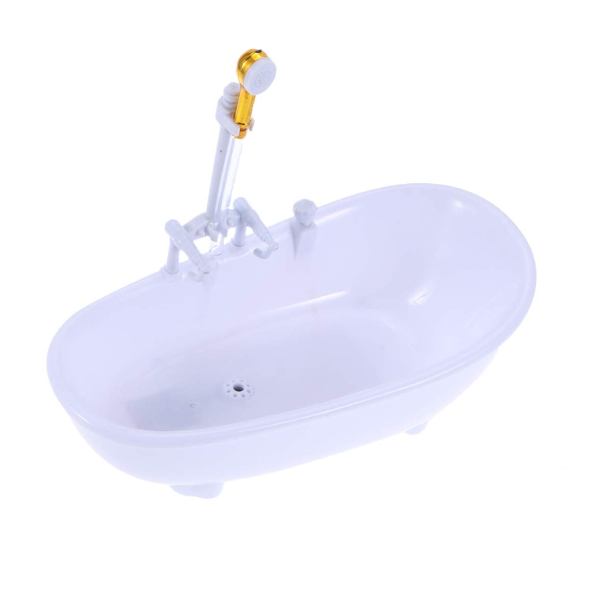 Photo 1 of Toyvian Electric Water Spraying Bathtub Swimming Pool with Sprayer Without Battery for Doll (White)