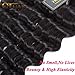 QTHAIR 12A Peruvian Virgin Hair Loose Deep Wave Human Hair 100% Unprocessed Peruvian Loose Deep Wave Virgin Hair Weave Natural Color Human Hair Bundles (16