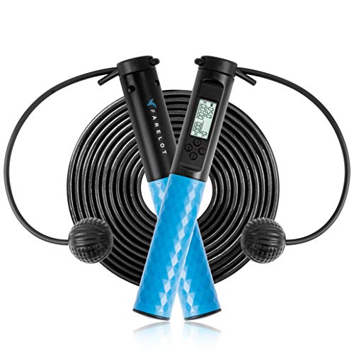 Farelot Calorie Counting Cordless Jump Rope with Counter Digital