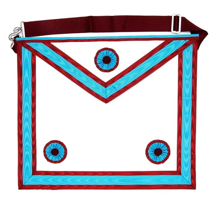 THE MASONIC COLLECTION - Mark Degree Master Masons Apron - Lambskin or Faux Leather - Easy to Wear for Long Hours - Freemason Gifts for Men