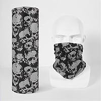 UV Face Shields, Magic Skull Mask Headband Worn 12+ Ways as Head Wrap, Neck Gaiter, Face Shield, Bandana for Men and Women (Color16)