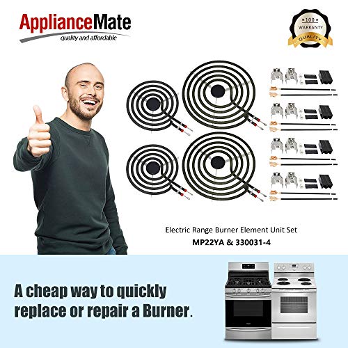 Electric Range Burner Element MP22YA Unit Set By Appliancemate, 2 pcs