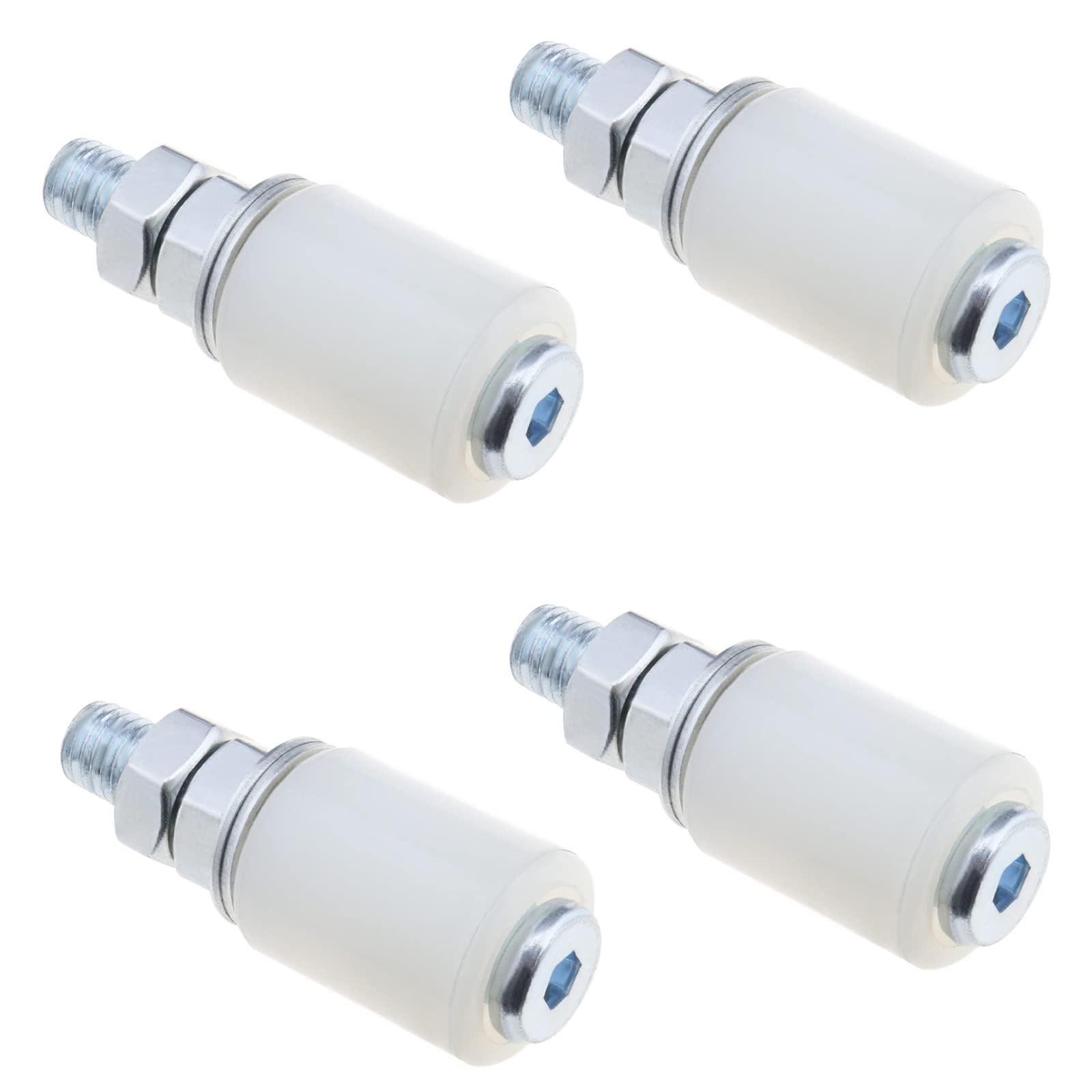 ECSiNG 4Pcs Nylon Roller Sliding Door Roller Sliding Barn Door Floor Guide Roller Door Accessories for Sliding Doors Electric Doors Garage 27x35mm