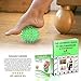 Spiky Massage Ball - Foot Massage Ball, Trigger Point Ball, Plantar Fasciitis Ball Massager, Physical Therapy Deep Tissue Myofascial Release Massage Tools for Yoga, Workout, Muscle Rehab (Green)