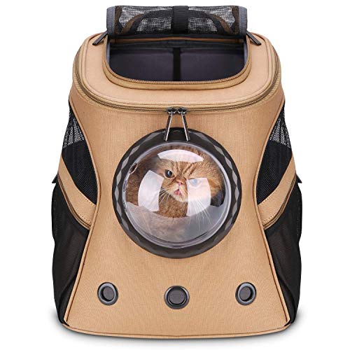 LOLLIMEOW Large Pet Carrier Backpack, Bubble Backpack Carrier for Fat