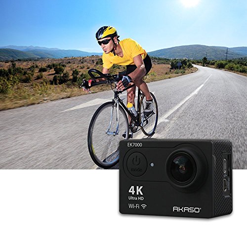 AKASO-EK7000-4K-Action-Camera-WIFI-Ultra-HD-Waterproof-Camcorder-12MP-170-Degree-Wide-Angle-2-LCD-Screen24G-RemoteBatteries19-Mounting-Kits-Manufacturer-Refurbished-Black