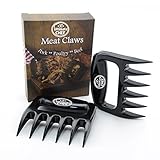 Pulled Pork Shredder Claws - Strongest BBQ Meat Forks - Shredding Handling & Carving Food - Claw Handler Set For Pulling Brisket From Grill Smoker Or Slow Cooker - BPA Free Barbecue Paws
