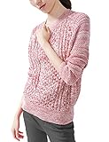 PRETTIGO Women's Trendy Knitted Thick Crew Neck Pullover Knitwear Sweater