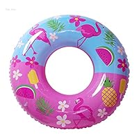 Yogaua Flamingo Swim Tube Inflatable Swim Rings for Adult Water Toys,Inflatable Pool Float Swim Tube for Water Fun,Beaches Party.