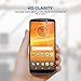 MP-MALL 2-PACK Motorola Moto E5 Plus Full Cover Case Friendly Tempered Glass Screen Protector