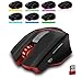 Zelotes F-18 Dual-Mode Wired/Wireless Rechargeable MMO Gaming Mouse with USB Receiver, 7 Buttons, 3200DPI 6 Adjustable DPI Levels, Cool LED lights, PC Game Mice For Pro Game Notebook Laptop Computerthumb 1